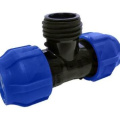 Тройник ПНД VALFEX компр. переходной с наружной резьбой 32-1"-32 (40/10)